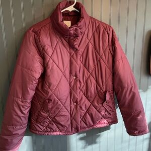 a new day Women's Puffer Jacket - Burgundy